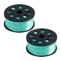 6mm 공단리본 2개, 32 민트, 90m