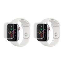 알럽스킨 애플워치5 기스복원 투명 풀커버 액정보호필름 2p 세트 (40mm 호환 가능)