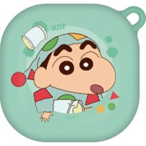 짱구 투톤컬러 갤럭시버즈라이브/버즈프로 / 버즈2 하드 젤리 케이스, 투톤 파자마 짱구