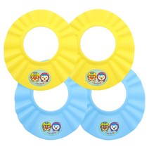 뽀로로 크린 샴푸캡 옐로우 2p + 블루 2p, 옐로우, 블루