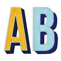 패션포인트 자수 와펜 알파벳입체 세트 대, A, B, 1세트