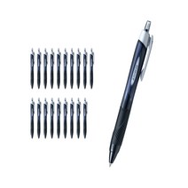 유니볼 제트스트림 볼펜 0.38mm, 블랙, 20개