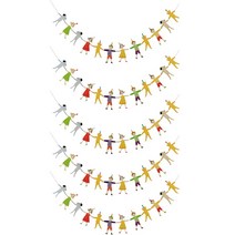 윰스 동물친구들 파티 가랜드 5p, 혼합색상