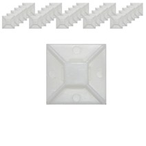 접착식 케이블타이 홀더 백색 일반 20 x 20 mm, 1000개
