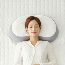 리브맘 3D 메모리폼 경추 낮은베개 2p, 화이트