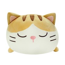 메세 모찌모찌 고양이 쿠션 인형 베르, 40cm, 혼합색상