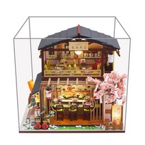 꼬미딜 DIY 미니어처하우스 동양풍 27 스시 레스토랑 + 제작도구, 혼합색상