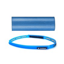 런웨이브 EVA 육각 폼롤러 + 실리콘 논슬립 스포츠 헤어밴드 세트, 폼롤러(블루), 헤어밴드(블루)