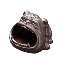 JHCompany 럭셔리 불독 멀티 재떨이, 브라운, 1개
