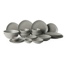 에라토 4인 홈세트 그레이 30p, 1세트, 접시 12종