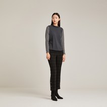 여성용 체크 패턴 부츠컷 팬츠 VVPDLWWA161