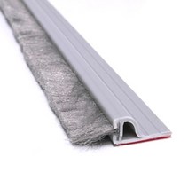 문인테크 문풍지아 외풍차단 강화도어 바람막이 문풍지 회색 PVC + 모헤어 22 x 16 x 1000 mm, 1개