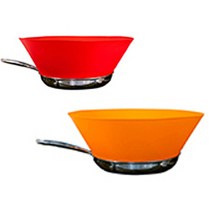 프라이월 프라이팬 기름방지망 레드 22cm + 오렌지 28cm, 1세트