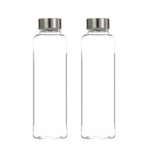 보틀트리 슬림 무지 트라이탄 위드보틀 일반뚜껑 2p, 실버, 500ml