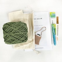 미니 네트 크로스백 만들기 뜨개질 DIY 키트, 1세트, 212
