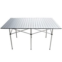 오엠티 알루미늄 캠핑 접이식 폴딩 롤 테이블 OCP-1370, 실버