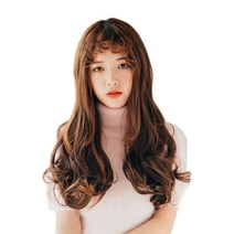 픽앤웨어 똑딱이 붙임머리 피스 루즈웨이브 M, 내츄럴 블랙, 1개