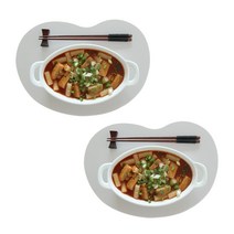 에이드엘 캐슈넛 실리콘 테이블매트 2p, 베이지, 328 x 217 mm