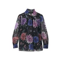 조이너스 오간자 볼륨 프린트 블라우스 JABS3-WRB660