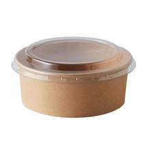 더담다 무지 크라프트 종이용기 1100ml, 1개입, 50개