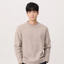 마인드브릿지 우븐믹스 세미 오버 맨투맨 MVTS2102