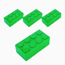 블록 멀티 수납함 그린 L, 4개