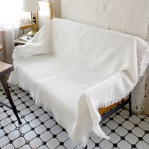 블랑쉬 로맨틱 체크 코튼 블랭킷