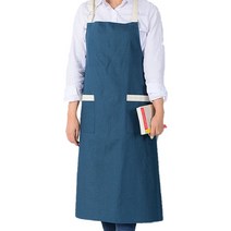 코튼러블리 러블리 솔리드 옥스퍼드 앞치마, 러블리솔리드옥스퍼드앞치마, 로얄블루