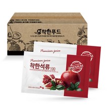 착한푸드 솔직한 100% 석류즙, 80ml, 100개