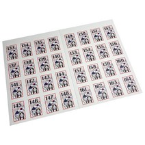 룩아트 꾸니니 곰신 네임 우표스티커 공군 133~164, 흰색 무광 코팅, 1세트