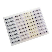 룩아트 꾸니니 네임스티커 공군 넘버링 1~32, 혼합색상, 10개