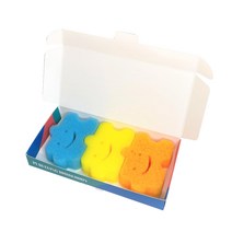 퓨어클링 수세미 파인팝 파랑 + 파인팝 노랑 + 더블팝 주황, 3개입, 1개