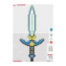 타카플레이 LED 미니블럭 DIY 키트, 샤이닝 블루 성검