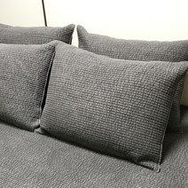 데코그램 60수 워싱 줄누빔 피그먼트 베개커버 차콜 50 x 70 cm