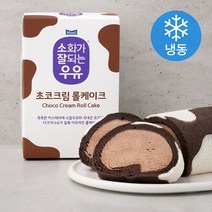소화가잘되는우유 초코크림 롤케이크 (냉동), 380g, 1개