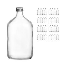 서울패키지 둥근 납작 유리병, 500ml, 36개