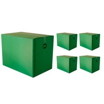 가나PB유통 이사박스 3호, 5개, 그린