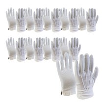 선우기획 미끄럼방지 손목 밴딩 예식장갑, 화이트, 10개