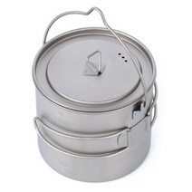 티타늄 컵 코펠 1100ml, 혼합색상, 1개