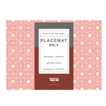 테이블위 PLACEMAT 다용도 종이 테이블 매트 6종 x 8p 세트, NO 4, 490 x 295 mm