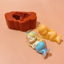 앵글띵 단잠자는 인어공주 입체 실리콘 몰드