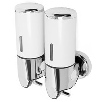 홈스토리 물비누 디스펜서 2구 450ml, 화이트, 1개