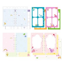 케어베어 아카이브 6공 리필속지 G 먼슬리 B + 4컷 노트 + 프리 앤 그리드+ 카툰 앤 라인, 16매