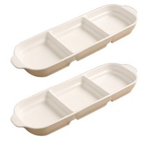 오체어스 에펠 도자기 3칸 나눔찬기, 2개