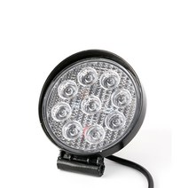 ZIO-BIZ 27W LED 써치라이트 원형 확산형, 블랙