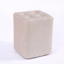 JINHO 심플 네모 스툴 L, 베이지