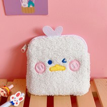 와다다샵 볼빨간 휴대용 생리대 파우치