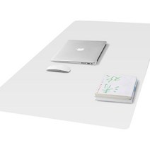 프랑온드 게이밍 키보드 노트북 마우스 무지 가죽 장패드 1200x500, 화이트, 1개