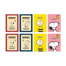 피너츠 스누피 무제 유선 노트 8p, 랜덤발송, 1세트