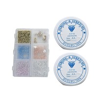 안공사더비즈 비즈 마스크 스트랩 DIY 키트 + 낚싯줄 0.3mm 2p 세트, 러블리무드, 1세트